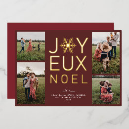 Carte de vacances moderne et chic à motif en feuil