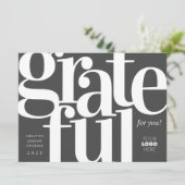 Carte de vacances moderne Gratuit Charbon (Debout devant)