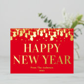 Carte de vacances moderne Happy New Year Business  (Debout devant)