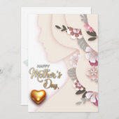 Carte de vacances moderne jour mère (Devant / Derrière)