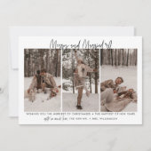 Carte de vacances moderne mariée et mariée (Devant)