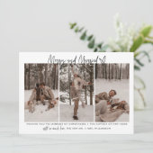 Carte de vacances moderne mariée et mariée (Debout devant)