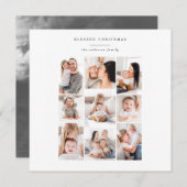 carte de vacances moderne multi-photo famille (Devant / Derrière)