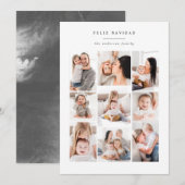 carte de vacances moderne multi-photo famille (Devant / Derrière)