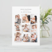 carte de vacances moderne multi-photo famille (Debout devant)