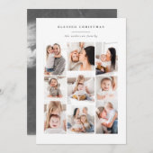 carte de vacances moderne multi-photo famille (Devant / Derrière)