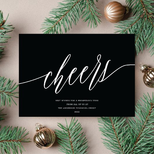 Carte de vacances moderne non-photo pour entrepris