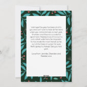 Carte de vacances moderne personnalisée avec photo (Dos)