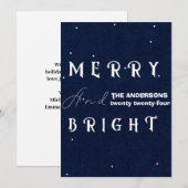 Carte de vacances moderne pour la marine Joyeux & (Devant / Derrière)