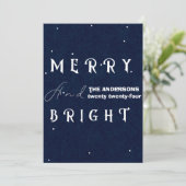 Carte de vacances moderne pour la marine Joyeux & (Debout devant)