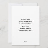 Carte de vacances moderne pour la marine Joyeux & (Dos)