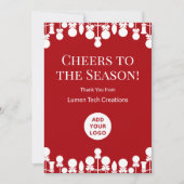 Carte de vacances moderne pour les équipes ou les  (Devant)