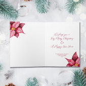 Carte de vacances moderne Red Floral