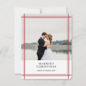 Carte de vacances moderne Red Lines (Devant)