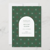 Carte de vacances moderne Retro Green Red Mid Cent (Devant)