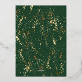 Carte de vacances moderne simple verte avec bordur (Verso)