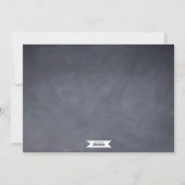 Carte de vacances moderne sur tableau noir (Dos)