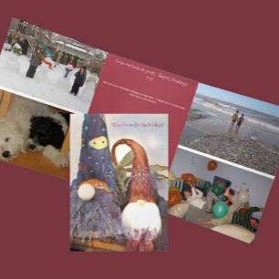 Carte de vacances modifiable Gnome for Holidays