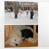 Carte de vacances modifiable Gnome for Holidays (Intérieur en premier)