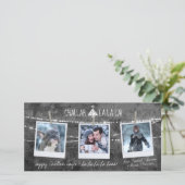 Carte de vacances Monochrome Challah La La La 3 Ph (Debout devant)