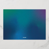 Carte de vacances Monoline Christmas Trees Flat Fo (Verso)