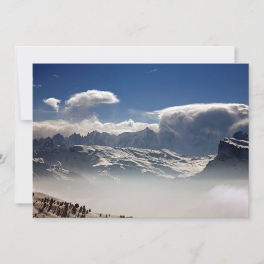 Carte de vacances Mont Blanc France (Devant)