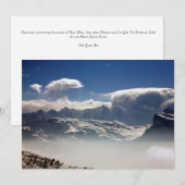 Carte de vacances Mont Blanc France (Devant / Derrière)