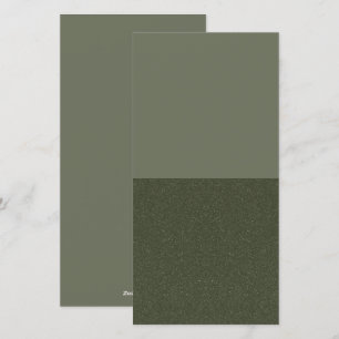 Carte de vacances Moss Green Flat – Demi-texture p