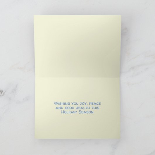 Carte de vacances Motif Snowflake (Intérieur)