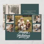 Carte de vacances multi-photo moderne (Devant / Derrière)