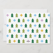 Carte de vacances multicolore aux vibes rétro (Dos)