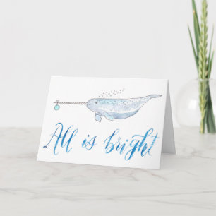 Carte de vacances Narwhal