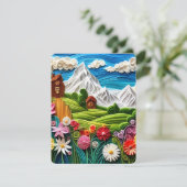Carte de vacances nature (Debout devant)