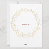 Carte de vacances Nature Wreath Appartement (Dos)