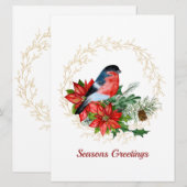 Carte de vacances Nature Wreath Appartement (Devant / Derrière)