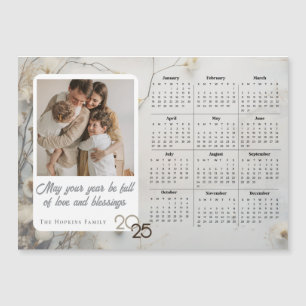 Carte de vacances Neutre Magnet de calendrier phot