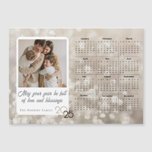 Carte de vacances Neutre Magnet de calendrier phot