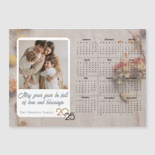 Carte de vacances Neutre Magnet de calendrier phot