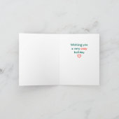 Carte de vacances/Noël à effets d'impression vinta (Intérieur)