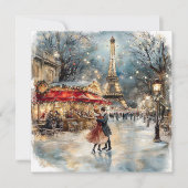 Carte de vacances Noël à Paris (Devant)