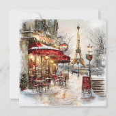 Carte de vacances Noël à Paris (Devant)