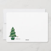 Carte de vacances Noël Arbres (Dos)