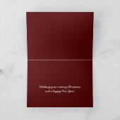 Carte de vacances Noël Baubles (Intérieur)