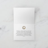 Carte de vacances Noël Black Gold Werath Business (Intérieur)