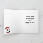 Carte de vacances Noël blanc mignonne (Intérieur)