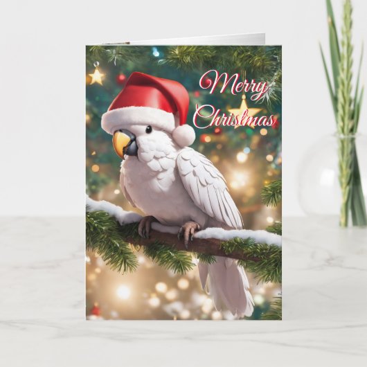 Carte de vacances Noël Cockatoo (Devant)