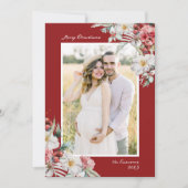 Carte de vacances Noël Elegant Photo Collage (Devant)