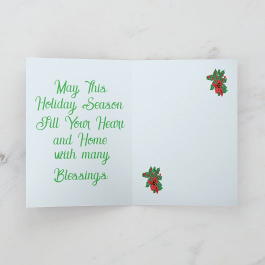 Carte de vacances : Noël en famille (Intérieur)