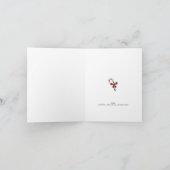 Carte de vacances Noël enneigée (Intérieur)