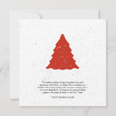 Carte de vacances Noël Entreprise Logo Entreprise (Dos)